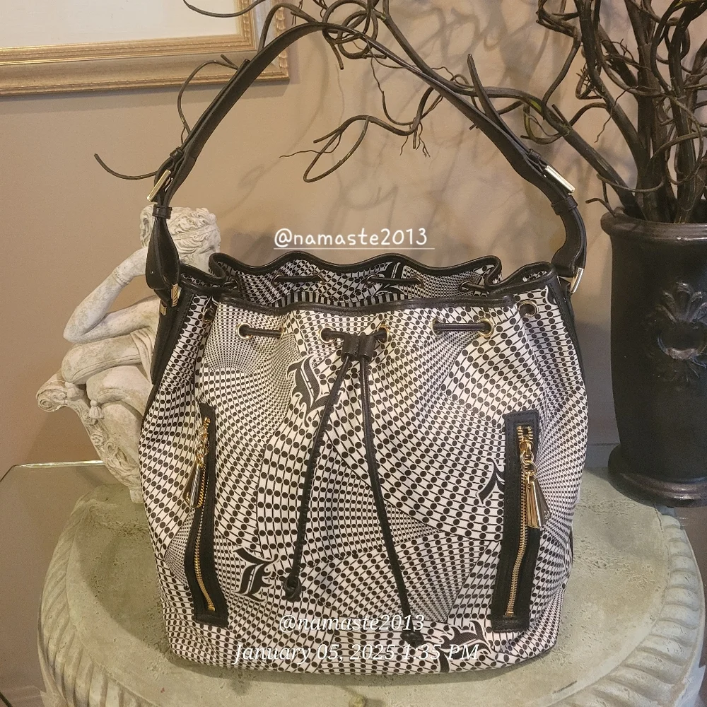 L.A.M.B. by Gwen Stefani Broadgate Samburu Hobo Bucket Bag Designer #71 - Picture 1 of 13